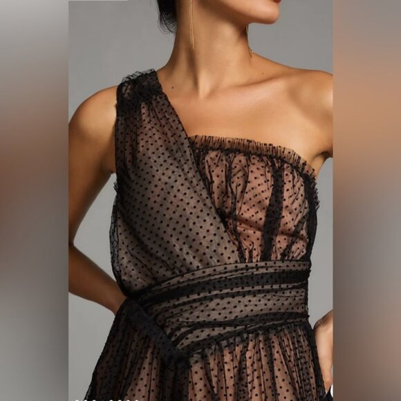 Anthropology Tulle Dot Maxi Dress. Great for New Year’s Eve. Price firm - Picture 3 of 4